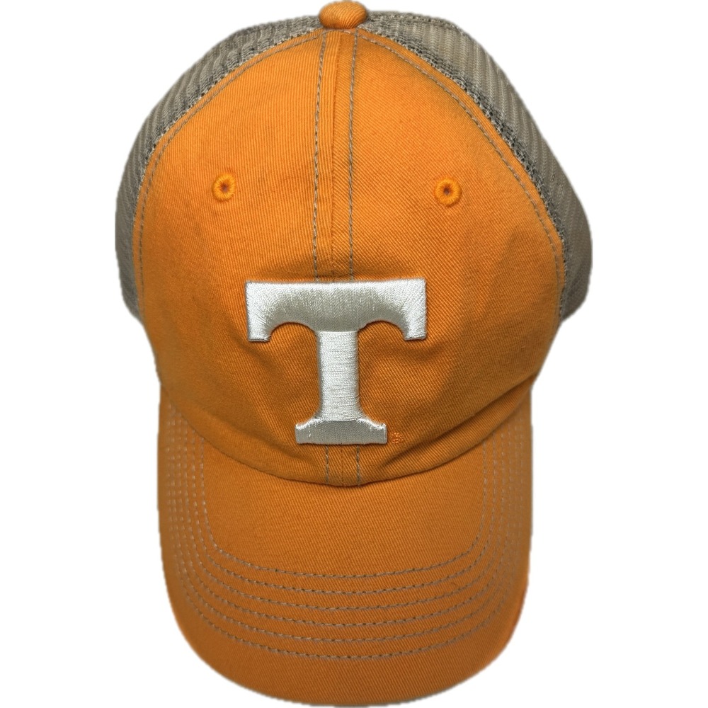 47 Brand Tennessee Volunteers Trucker Hat SEC OSFA Orange Mesh Snapback VFL
